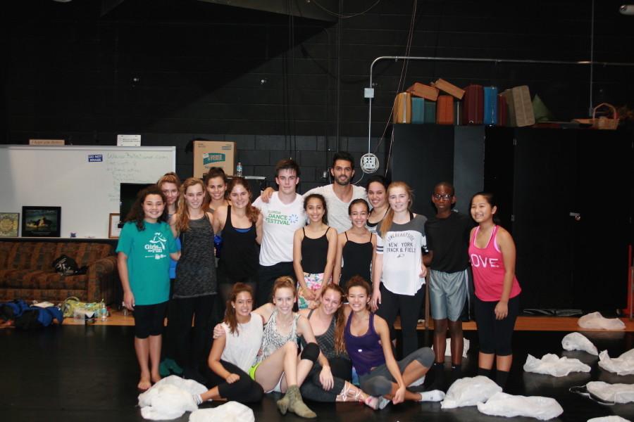 Above: Mousset and Dance Company practiced in the Lynch Theater.