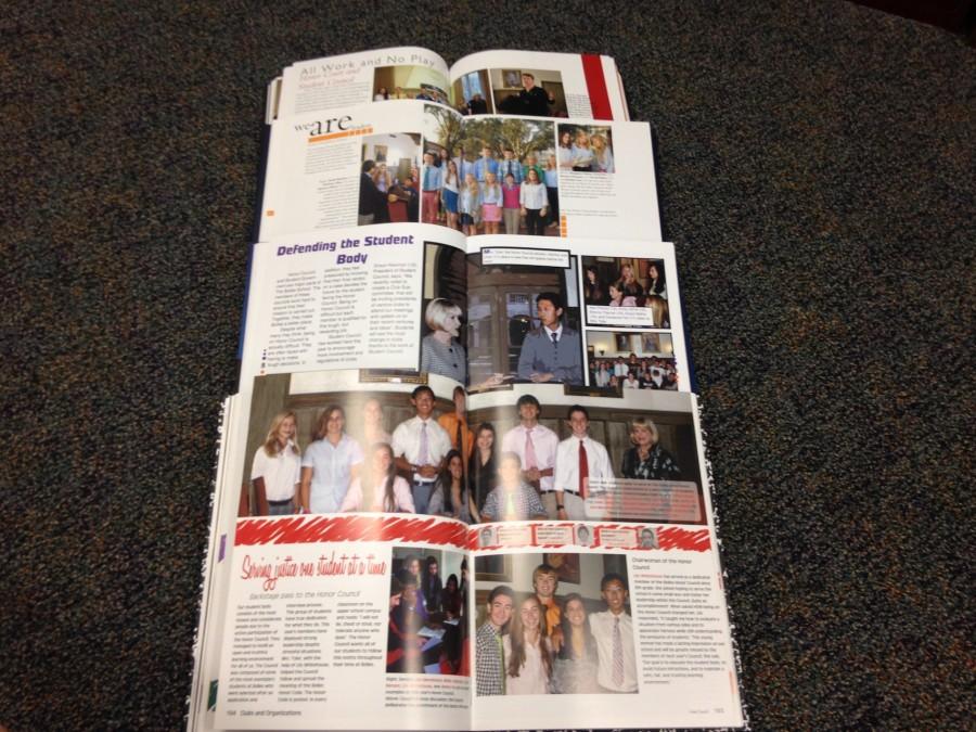 Above: Four years of Honor Council profiles in the yearbook.