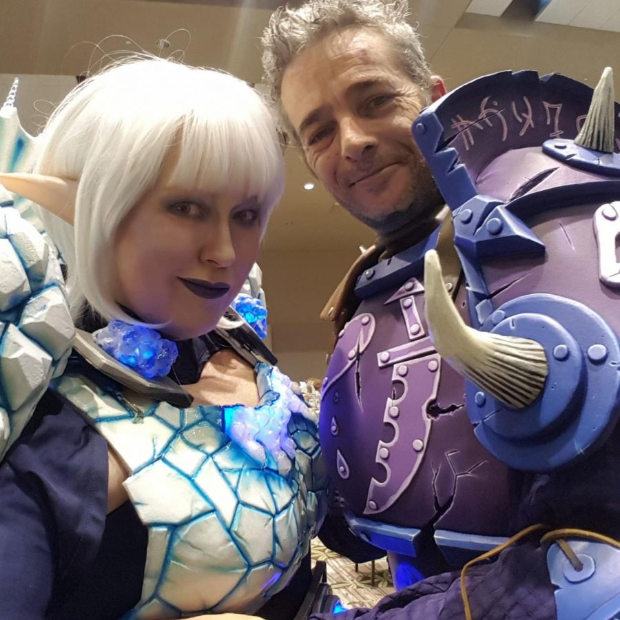 Elle Reed cosplayed as Frostmage with Fred Reed. 