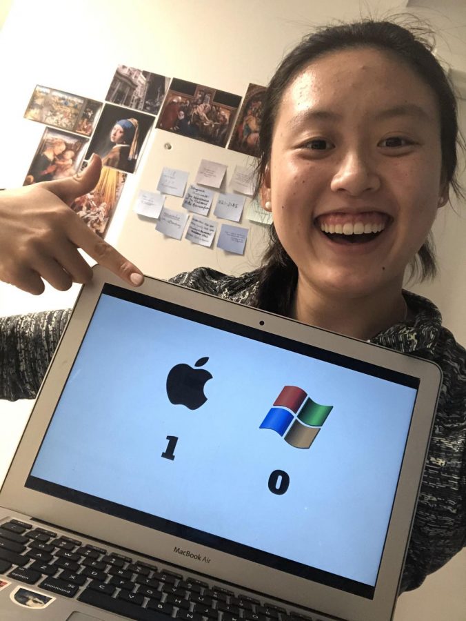 Ashley Khoo (alum) says, Having it [MacBook]
be so compatible
with other Apple
products is so
helpful.