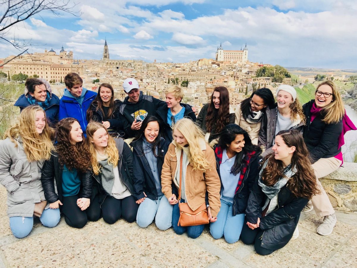 Stam+accompanied+Spanish+students+on+their+Spanish+exchange+trip+in+2018.+She+is+pictured+in+Toledo%2C+a+historic+city+in+Spain+that+functioned+as+its+original+capital.