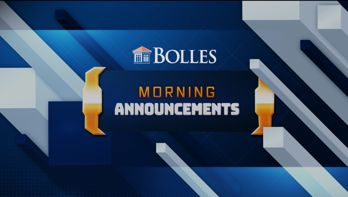 Bolles students tune in to morning announcements