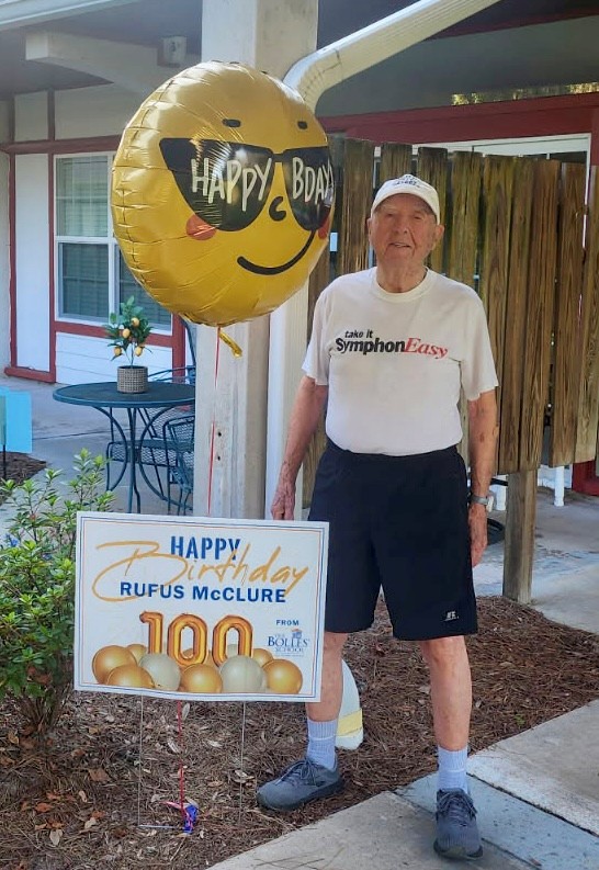 Mr. Rufus McClure celebrates at 100